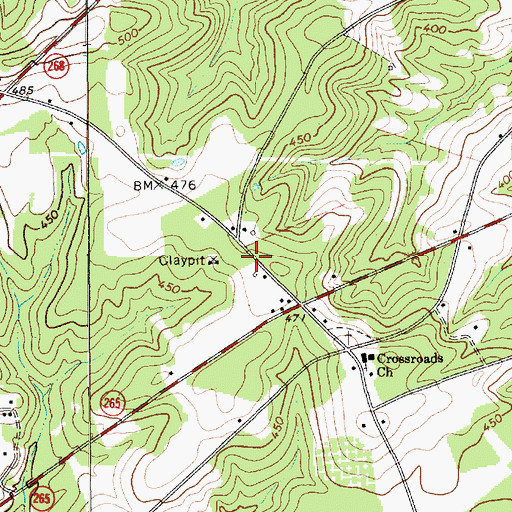 Topographic Map of Ruby - Mount Croghan Fire Department Station 3, SC