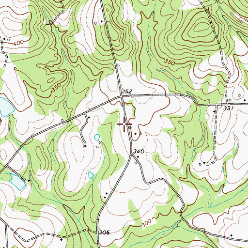 Topographic Map of Sandhill Volunteer Fire Department Station 2, SC