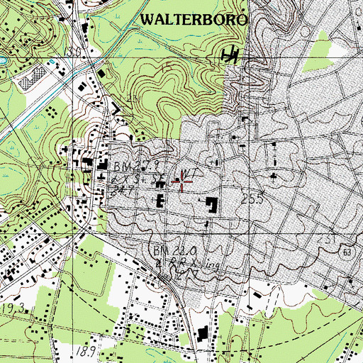Topographic Map of Colleton Fire Department Station 27, SC