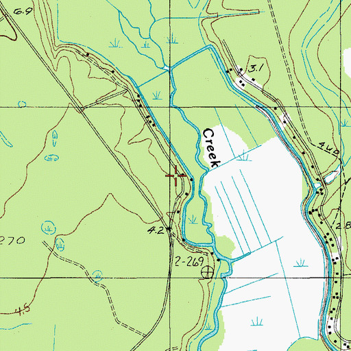 Topographic Map of Colleton Fire Department Station 30, SC