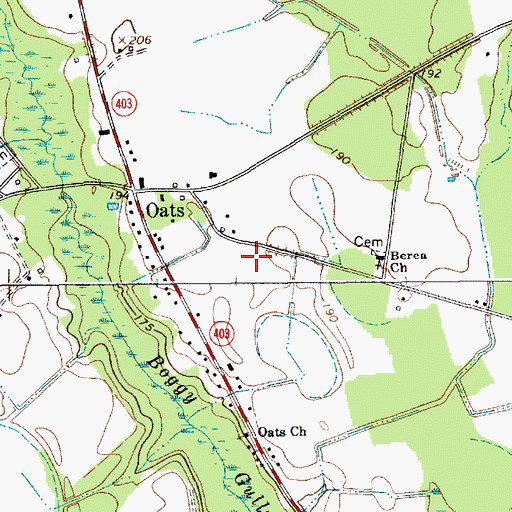 Topographic Map of Darlington County Fire Department Station 14, SC