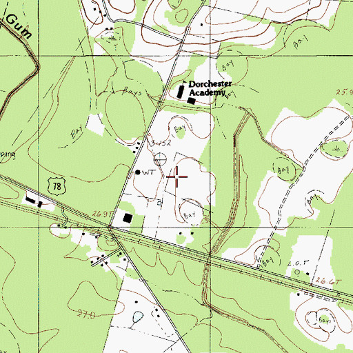 Topographic Map of Saint George Fire Department Number 2, SC