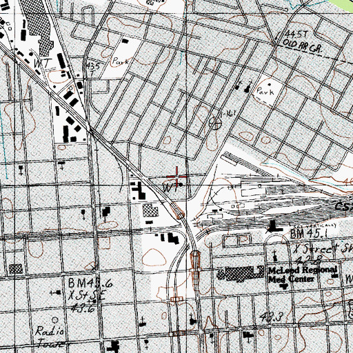 Topographic Map of Florence Fire Department Station 2, SC