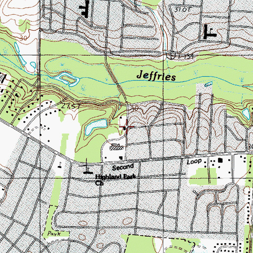 Topographic Map of Florence Fire Department Station 3, SC