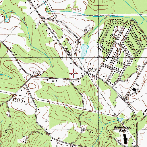 Topographic Map of Berea Fire Department Station 2, SC