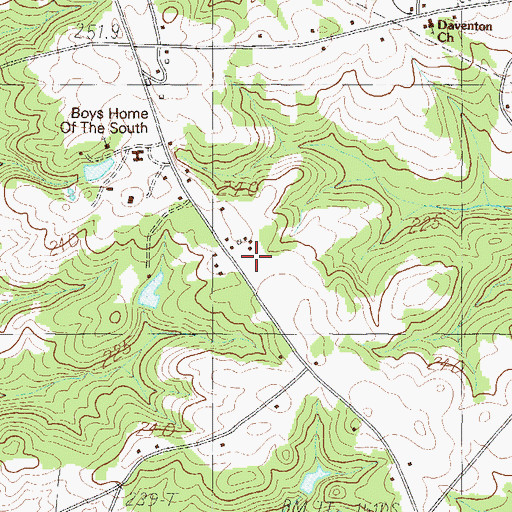 Topographic Map of Dunklin Fire Department Station 1, SC
