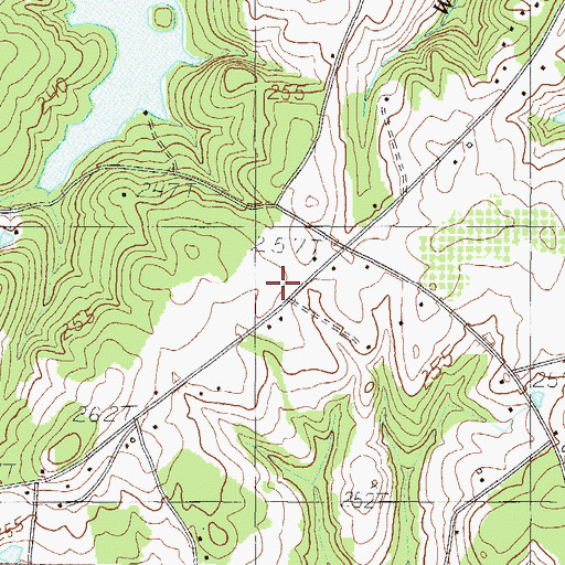 Topographic Map of East Simpsonville Fire Department Georgia, SC