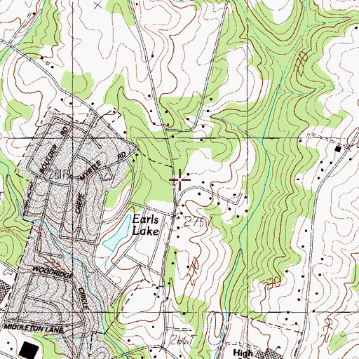 Topographic Map of Mauldin Fire Department Station 1, SC