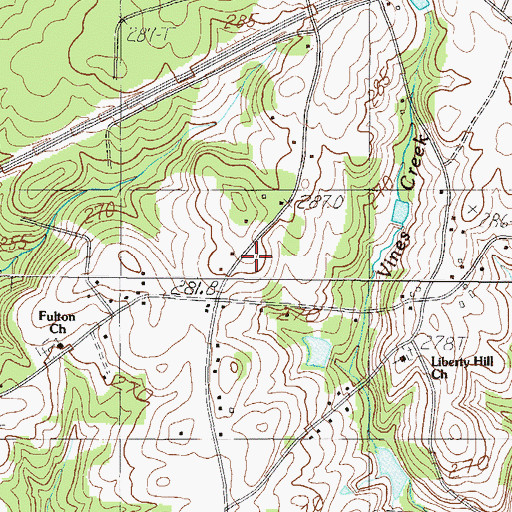 Topographic Map of Pelham - Batesville Fire Department Station 4, SC