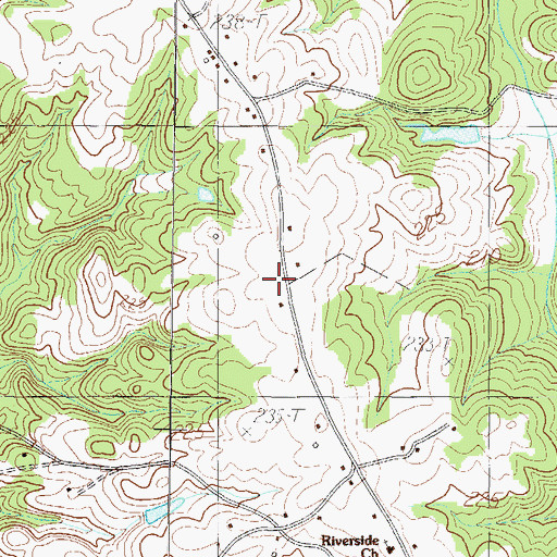 Topographic Map of South Greenville Fire Department Station 5, SC