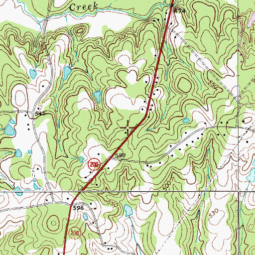 Topographic Map of Shiloh Zion Fire Department Station 17, SC