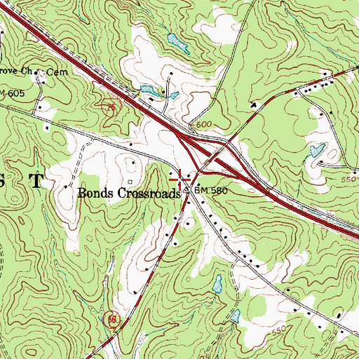 Topographic Map of Laurens County Fire Department Joanna Station 3, SC