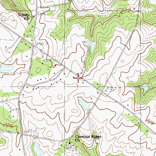 Topographic Map of Laurens County Fire Department, SC