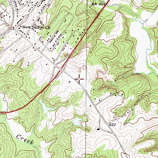 Topographic Map of Laurens County Fire Department, SC
