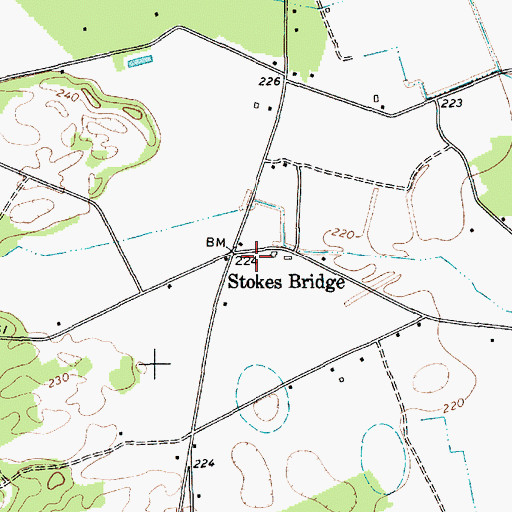 Topographic Map of Lee County Rural Fire Department Station 4, SC
