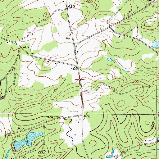 Topographic Map of Lexington County Fire Service Amicks Ferry, SC