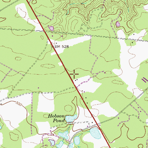 Topographic Map of Lexington County Fire Service Sharpes Hill, SC