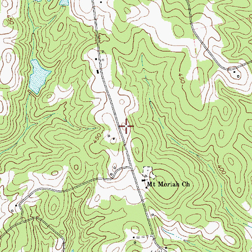 Topographic Map of Newberry County Rural Fire Department O'Neal, SC