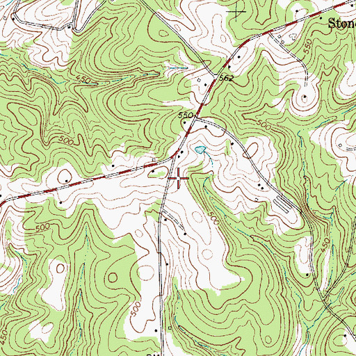 Topographic Map of Newberry County Rural Fire Department Stoney Hill, SC