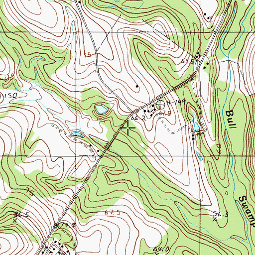 Topographic Map of Jamison Volunteer Fire Department, SC