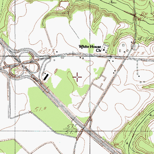 Topographic Map of West Middle Fire Department, SC