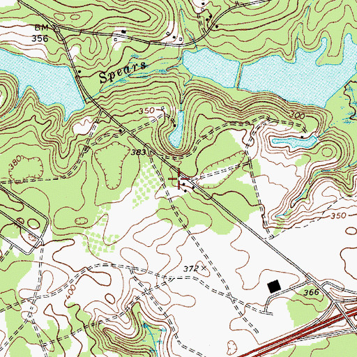 Topographic Map of Columbia - Richland Fire Department Northeast Columbia, SC