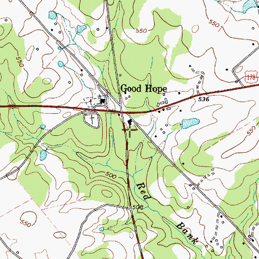 Topographic Map of Mayson Fire and Rescue Number 300, SC