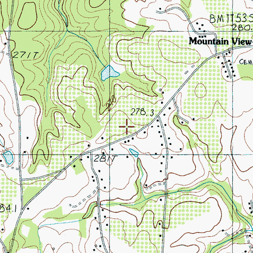 Topographic Map of Boiling Springs Fire Department Station 2, SC