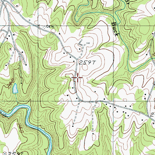 Topographic Map of Mayo Fire Department Substation, SC