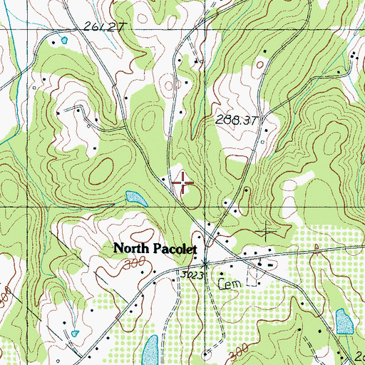 Topographic Map of New Prospect Fire Department, SC