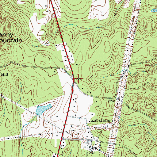 Topographic Map of Bethel Fire Department Station 2, SC