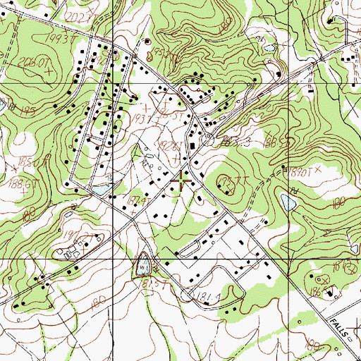 Topographic Map of Bethesda Fire Department Station 2, SC