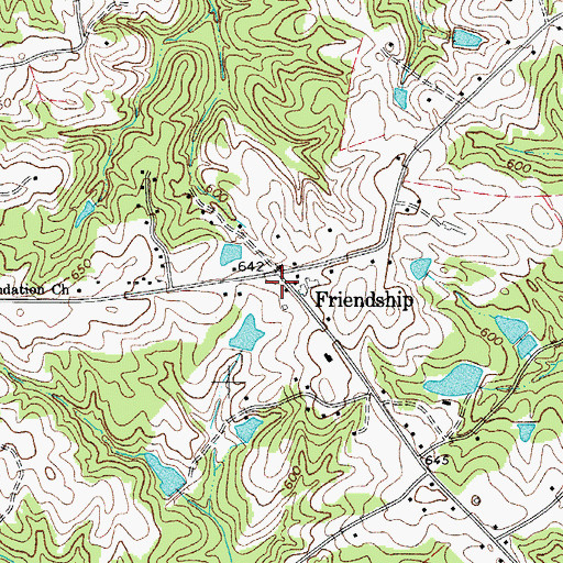 Topographic Map of Lesslie Fire Department Station 2, SC