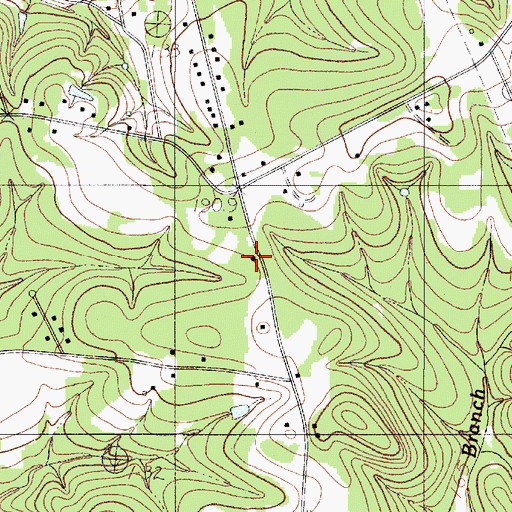 Topographic Map of Oakdale Fire Department Station 2, SC