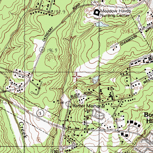 Topographic Map of Rock Hill Fire Department Station 4, SC