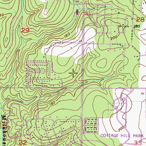 Topographic Map of Hillcrest Professional Park, AL