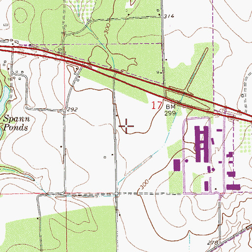 Topographic Map of The Terrace at Grove Park, AL