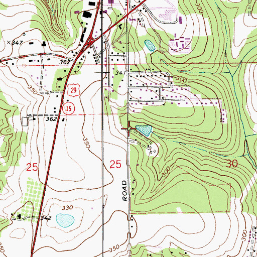 Topographic Map of Savannah Terrace of Andalusia, AL
