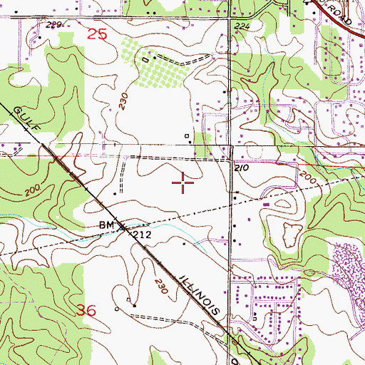 Topographic Map of North Schillinger Industrial Commercial Park, AL