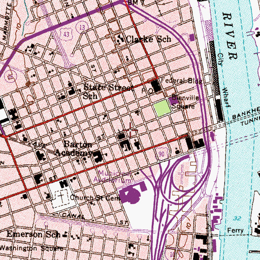 Topographic Map of Spanish Burial Grounds, AL