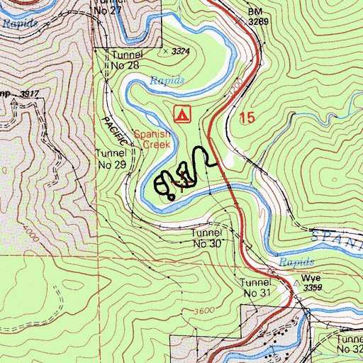 Topographic Map of Camp Wallace Alexander, CA