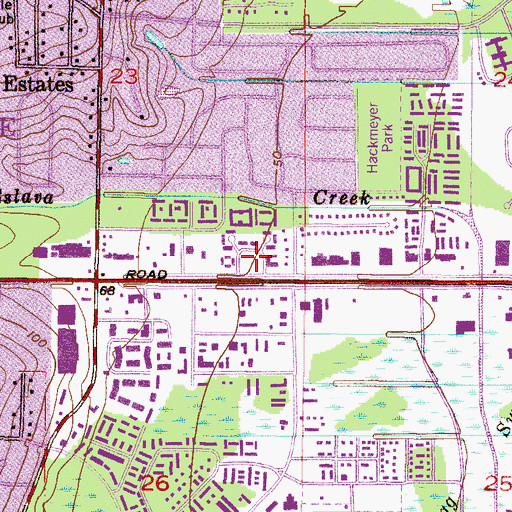 Topographic Map of One Maison Office Building, AL