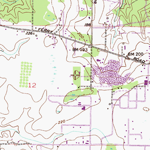 Topographic Map of Schillinger Road Commercial Park, AL