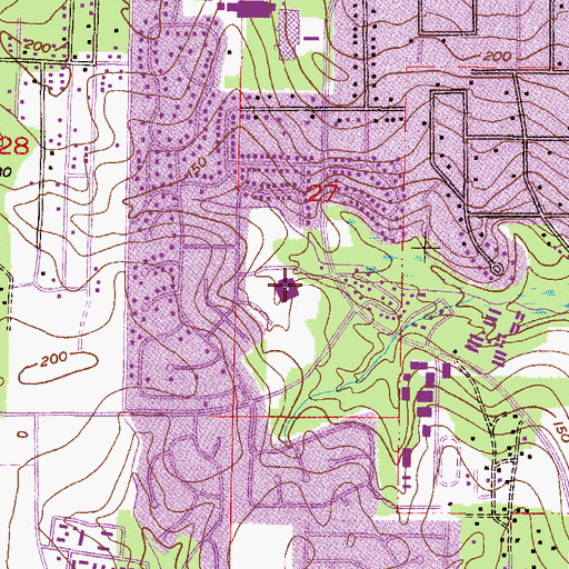 Topographic Map of Morrisons Complex Office Park, AL