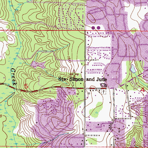 Topographic Map of Hillwood Plaza Shopping Center (duplicate point), AL