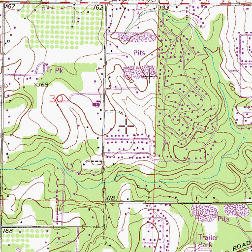 Topographic Map of L and M Trailer Park, AL