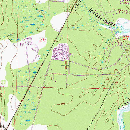 Topographic Map of C J Trailer Court, AL