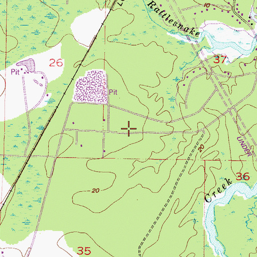 Topographic Map of Todds Commerce Park, AL