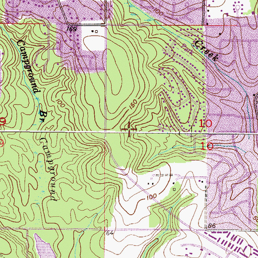 Topographic Map of Gordon Oaks Health Care Center, AL