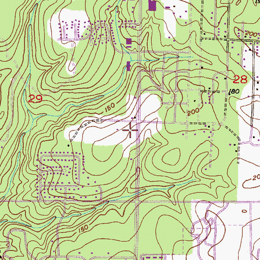 Topographic Map of Hillcrest Center Office Park, AL